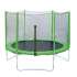 Батут DFC Trampoline Fitness 14ft наружн.сетка, св.зел. (427см) (два короба)