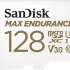 Карта памяти microSDXC UHS-I U3 Sandisk Max Endurance 128 ГБ, 100 МБ/с, Class 10, SDSQQVR-128G-GN6IA,  1 шт., переходник SD