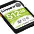 Карта памяти SDXC UHS-I U3 Kingston Canvas Select Plus 512 ГБ, 100 МБ/с, Class 10, SDS2/512GB,  1 шт., без адаптера