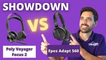 SHOWDOWN Poly Voyager Focus 2 UC Vs. Epos Adapt 560 - LIVE, MIC, SPEAKER AND RANGE TEST!