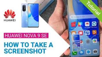 Huawei nova 9 SE - How to take a Screenshot •  •  •  • | Tutorial