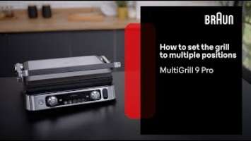 MultiGrill 9 Pro | How to Set the Grill to Multiple Positions