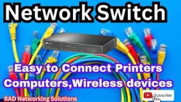 Best Network Switch Easy to Connect Printers Computers Wireless devices with TL-SG1008P - Urdu/Hindi