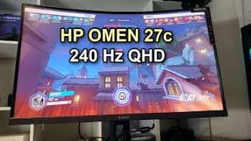 HP Omen 27c Gaming Monitor Review - QHD 240Hz and Curved!