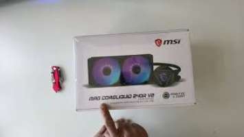 Unboxing MSI MAG Core Liquid 240R V.