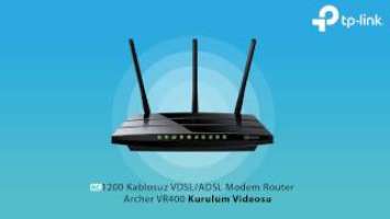 AC1200 Kablosuz VDSL/ADSL Modem Router Archer VR400 Kurulum Videosu