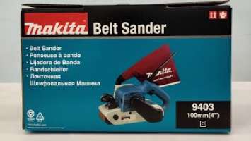 Unbox Makita 9403 - Belt Sander 100mm - 1200W - Dust bag