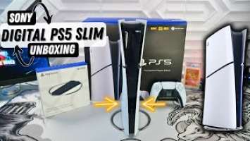 PS5 Slim Digital Edition Unboxing & Vertical Stand : CFI-2015