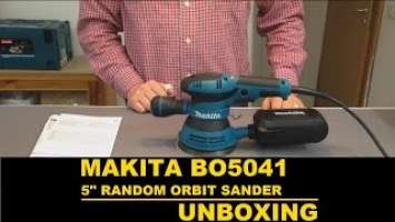 Makita BO5041 Orbital sander Unboxing