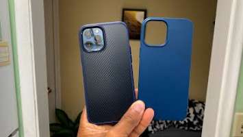 Blue Carbon Fiber Case For iPhone 12 Pro max Unboxing And Review | Plus Free Blue Thin case unboxing