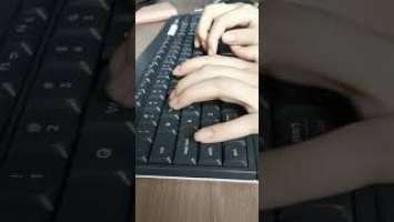 ASMR: Typing on logitech MK850 performance keyboard