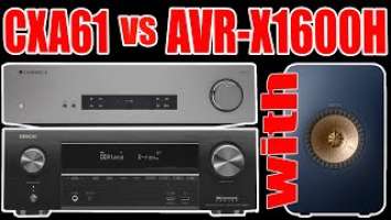 Cambridge Audio CXA61 vs Denon AVR-X1600H Comparison with KEF LS50Meta[Blind Test]