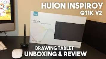 Huion Inspiroy Q11K V2 Graphics Tablet Review & Unboxing!