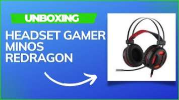 UNBOXING Headset Gamer Minos Redragon #unboxing #redragon #headset #review #test