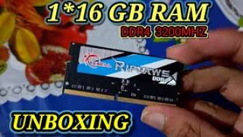 1*16 GB 3200mhz RAM (G SKILL) RIPJAWS DDR4 SO-DIMM UNBOXING & REVIEW || ASUS TUF A17