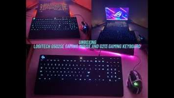 Unboxing the best latest Logitech G502 SE Gaming Mouse and Logitech G213 Keyboard!