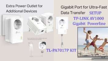 TP-LINK AV1000 Gigabit Passthrough Powerline TL-PA7017P KIT HOW TO SETUP