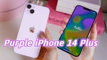 Purple iPhone 14 PLUS Unboxing