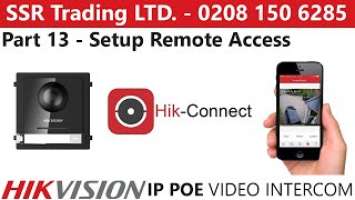 Hikvision IP PoE Intercom Guide Part 13: How to Download & Setup the Mobile App Hik-Connect QR Code