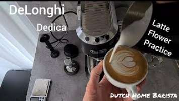 Latte art flower - DeLonghi Dedica EC685