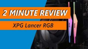 RGB RAM tested and overclocked - XPG Lancer RGB DDR5-6000 2x16GB Review