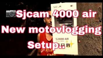 SJCAM 4000 air 4k full hd wifi unboxing *best budget cam * new motovlogging setup #youtube