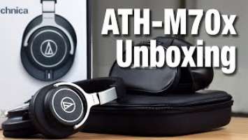 NEW Audio Technica ATH-M70x Unboxing and ATH-M50 Comparison (Professional Monitor Headphones)