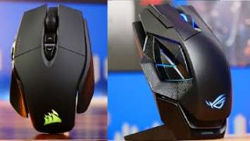 Asus ROG Spatha X vs Corsair M65 Ultra wireless - large vs little?