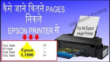 Epson L1800 Page Counts, epson CMYK printer, epson inkjet printer, epson inktank printer Epson L1300