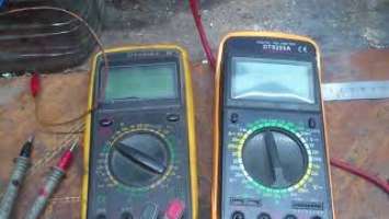 Сравнение мультиметра DT9208a и DT9205a. Comparison of the multimeter DT9208a and DT9205a.