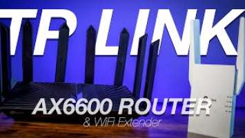 TP Link AX6600 Router with WiFi Extender | Tri Band 8 Stream WiFi 6