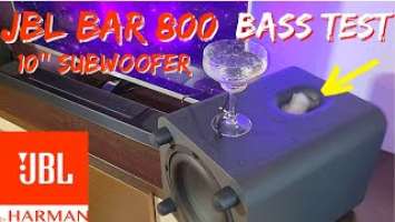 JBL BAR 800 - 10" Subwoofer - Crazy BASS Test