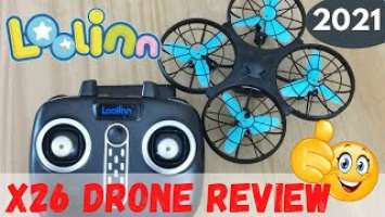 Loolinn X26 Drone Review, Test Flight & Unboxing - Amazing indoor Drone for Kids & Beginners