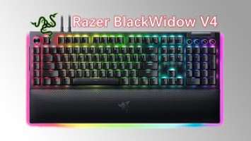 Razer BlackWidow V4 Mechanical Gaming Keyboard: Yellow Switches Linear【Unboxing】雷蛇 黑寡妇蜘蛛V4专业版RGB电竞键盘