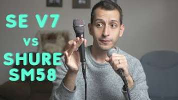 The best microphone for Podcasting, Videography, Streaming in 2021 | sE Electronics V7 vs Shure SM58