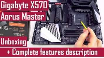 Gigabyte X570 Aorus Master - Unboxing + Complete features description