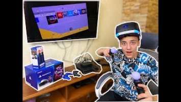 Распаковка VR Sony PlayStation + Move controllers ПОГРУЖАЕМСЯ в Виртуальную РЕАЛЬНОСТЬ