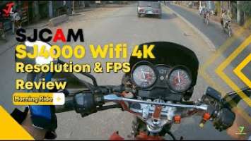 SJCAM SJ4000 Wifi 4K #actioncamera Testing|Morning Bike Ride|#motovlog #pakistan  Vlog#82