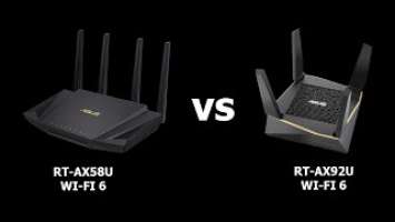 Asus RT-AX58U vs RT-AX92U Wi-Fi 6 Test