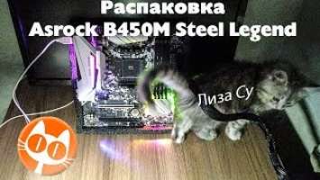 Распаковка ASRock B450M Steel Legend