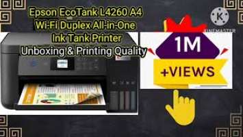 Epson EcoTank L4260 A4 Wi-Fi Duplex All-in-One Ink Tank Printer unboxing  @Entertain236