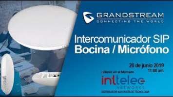 Webinar "Nuevo Intercomunicador Grandstream: GSC3510"