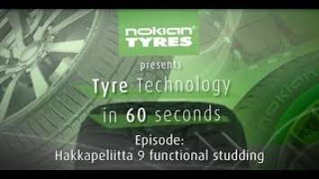 Tyre technology in 60 seconds: Nokian Hakkapeliitta 9's functional studding