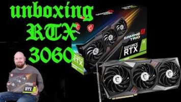 MSI GeForce RTX 3060 GAMING X TRIO 12G Unboxing