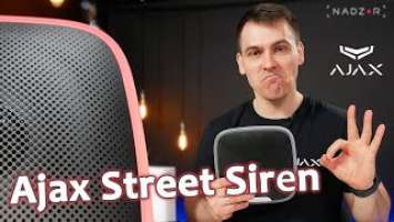 Видеообзор Ajax Street Siren - Уличная беспроводная светозвуковая сирена