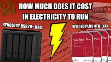 How Much Power Does a NAS Use and the Cost - Synology DS920+ and WD Red 4TB HDDs