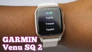 Garmin Venu SQ 2 Music Unboxing Peach Gold Ivory