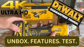 DeWalt Paddle Switch Angle Grinder DCG406N-XJ 18V XR Li-Ion Brushless Cordless 125mm (5") SKIN. 4K