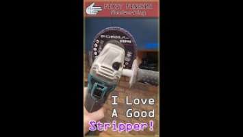 Forma Paint Stripper on a Makita 18V Brushless Angle Grinder (DGA504Z)