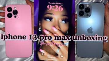 iPhone 13 Pro Max 1TB Sierra Blue Unboxing + Accessories